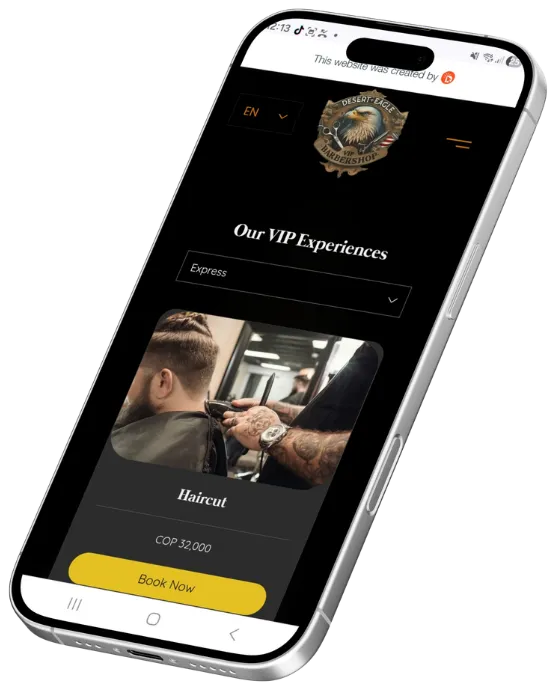 Desert Eagle VIP Barbershop, On the phone